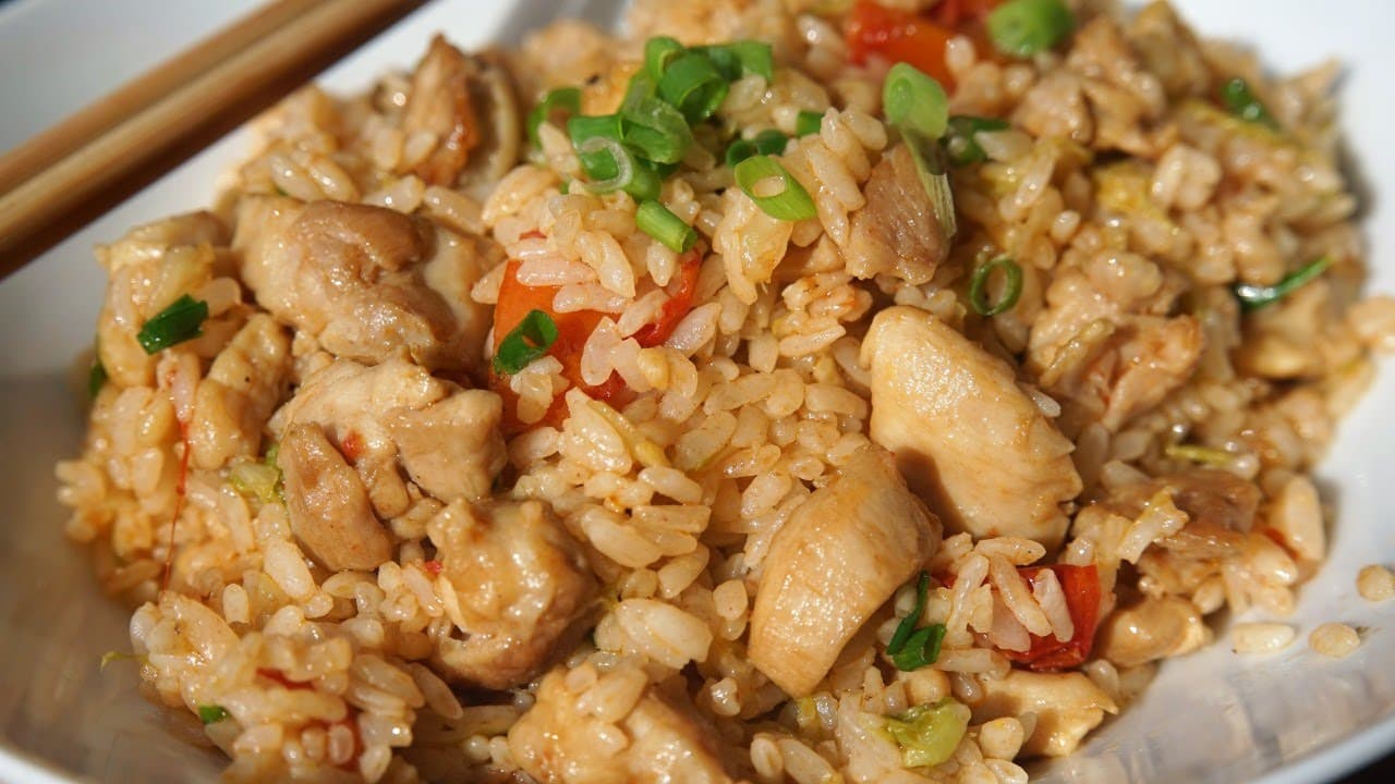 Riz cantonnais (Poulet local)