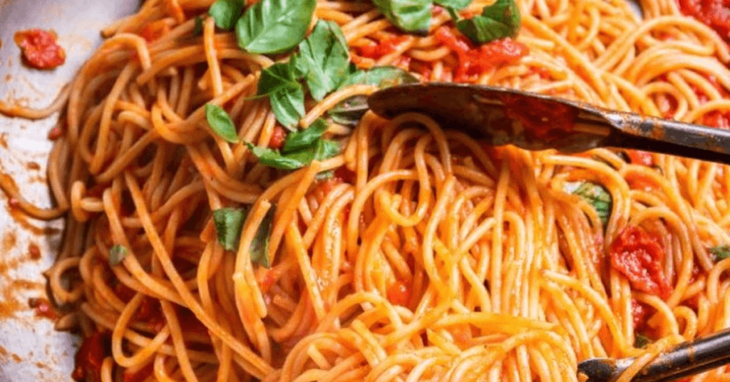 Spaghetti rouge complet